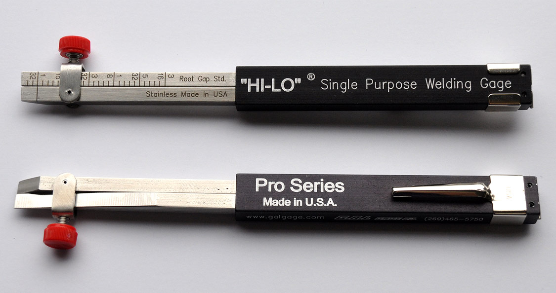 PRO Single Purpose Hi-Lo Welding Gauge - 1/32 or Zero Line, Eliminates Rejects - Improves Productivity, Available in Inch or Metric