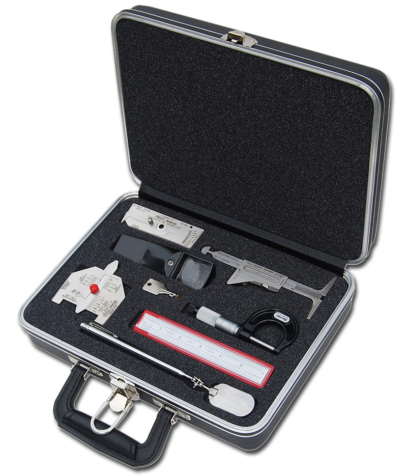 Test Set Welding Gauge Tool Kit Gage Inspection Ruler Case Box In INCH Measuring 